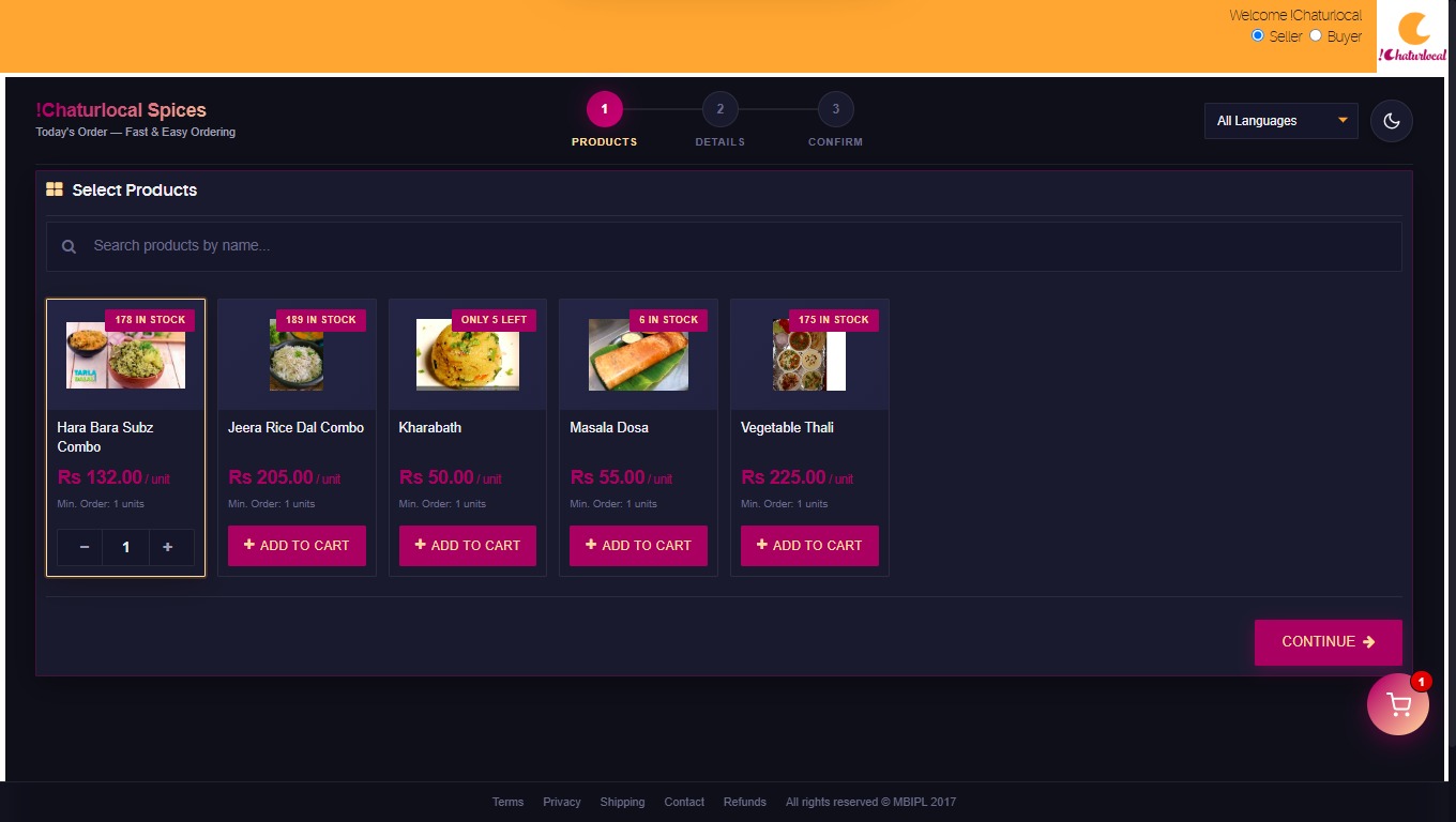 !Chaturlocal Pre-Ordering